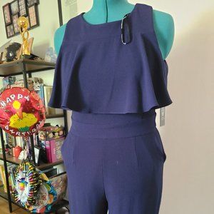 Vince Camuto Navy Jumpsuit